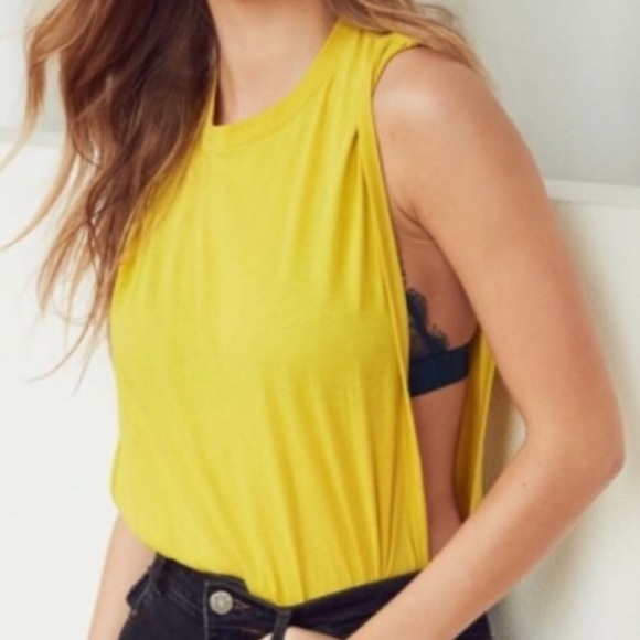 BDG Tops - ❤️SOLD❤️BDG Yellow Gold Drop Armhole Muscle Tank Top
